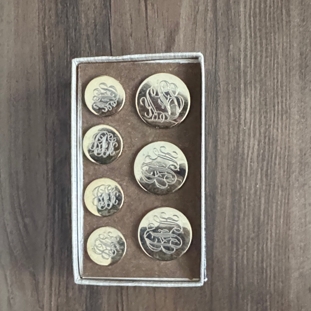 Gold and Silver  Button Set